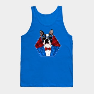 Hipster French Bulldog -Frenchie Tank Top